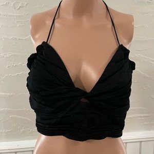 Zara keyhole crop top